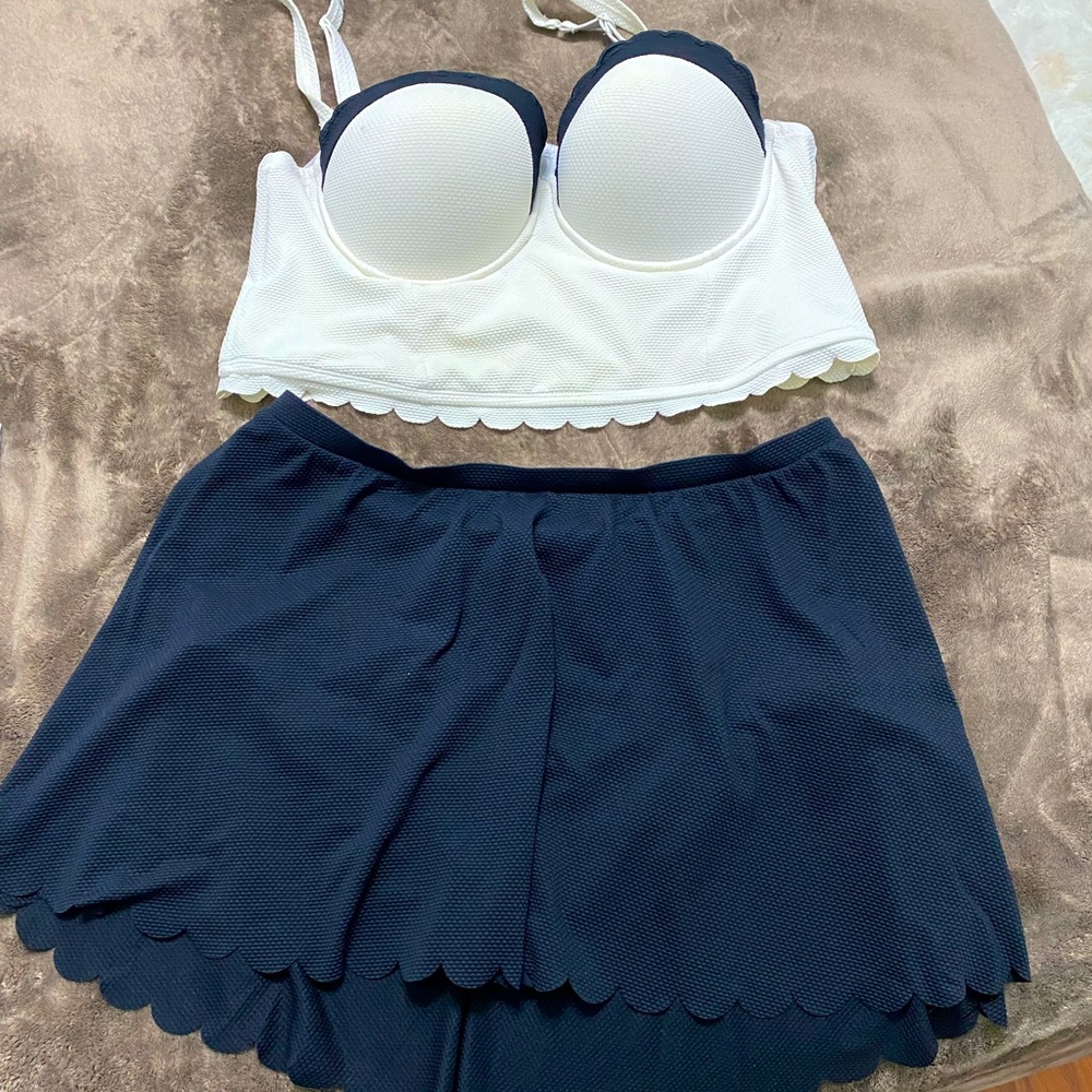 Two Piece Swimsuit - Skirt Bottom